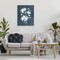 Stupell Industries White Floral with Outline Canvas Wall Art Design by Leeza Hernandez